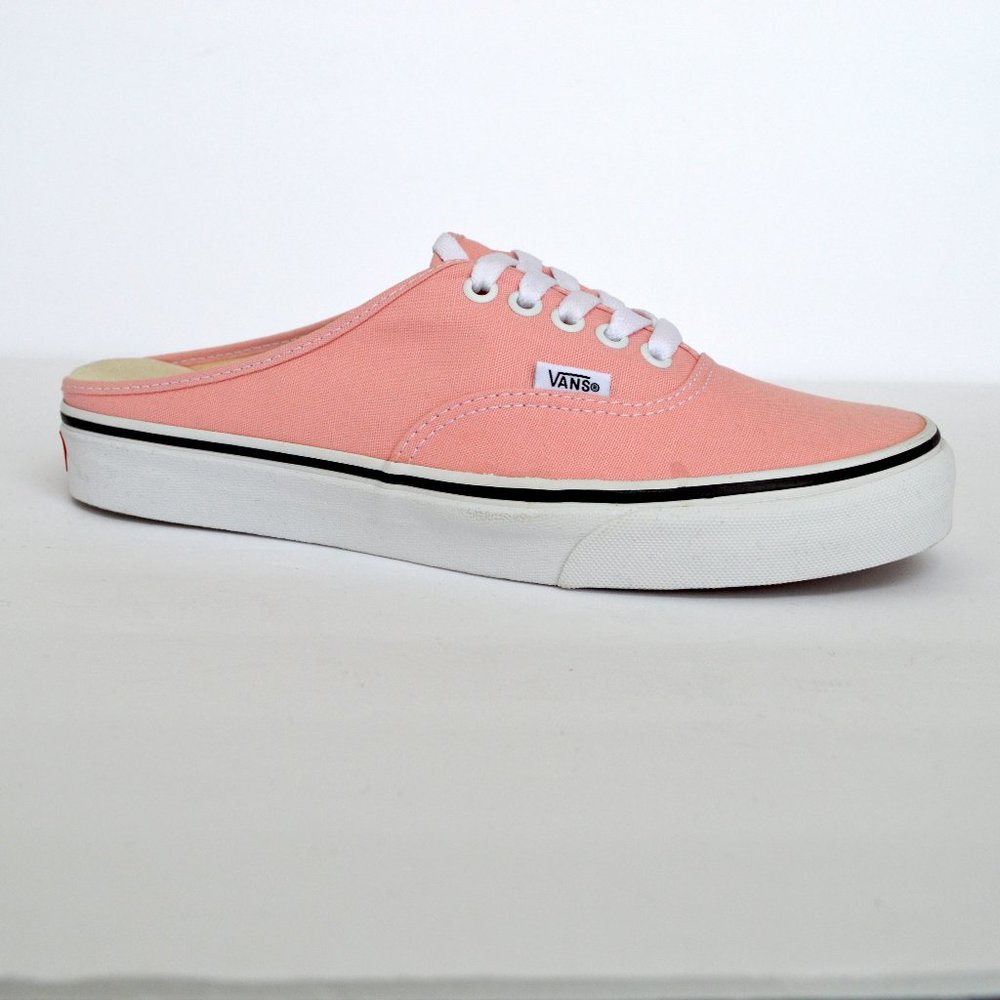 vans authentic mule pink sneaker shoes canvas new